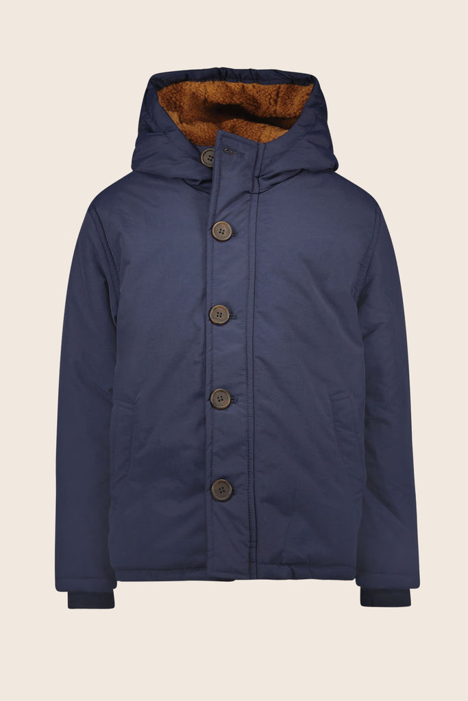 LikeFLO Boys Abel Flo Boys Jacket With Double Hood Navy - LikeFlo