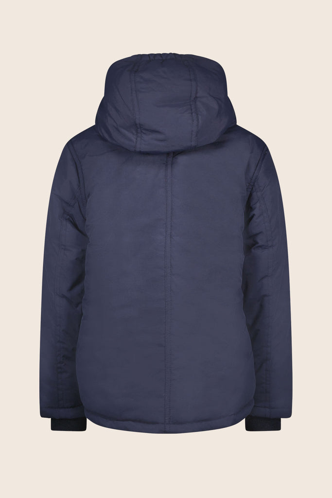 LikeFLO Boys Abel Flo Boys Jacket With Double Hood Navy - LikeFlo