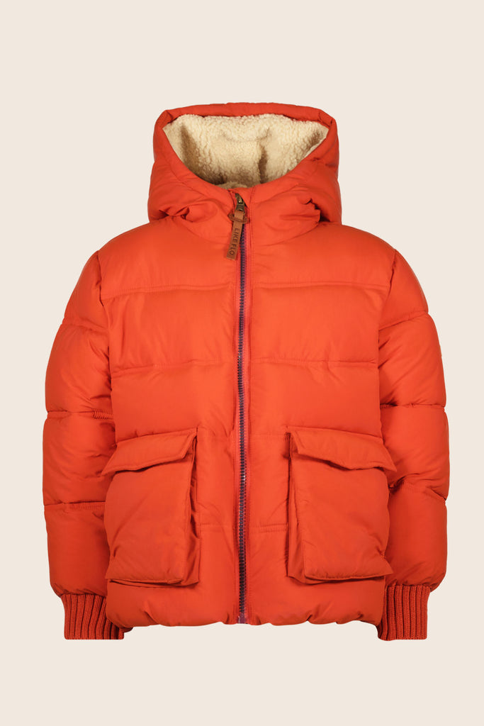 LikeFLO Boys Alec Flo Boys Colored Jacket With Big Front Pockets Orange - LikeFlo