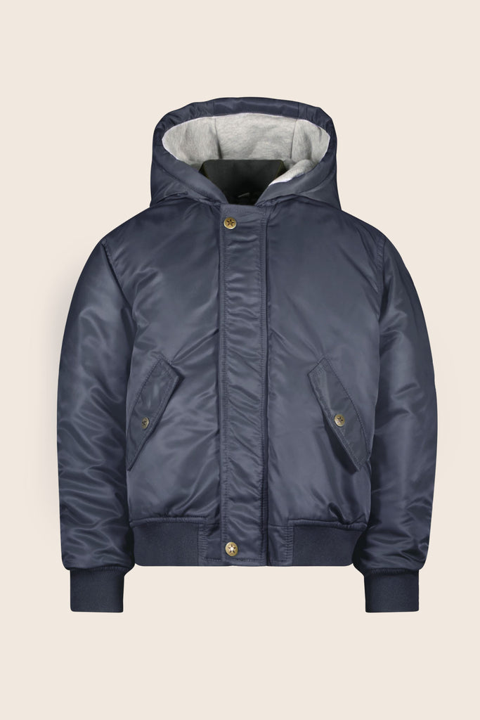 LikeFLO Boys Arte Flo Boys Pilot Jacket With Hood Navy - LikeFlo