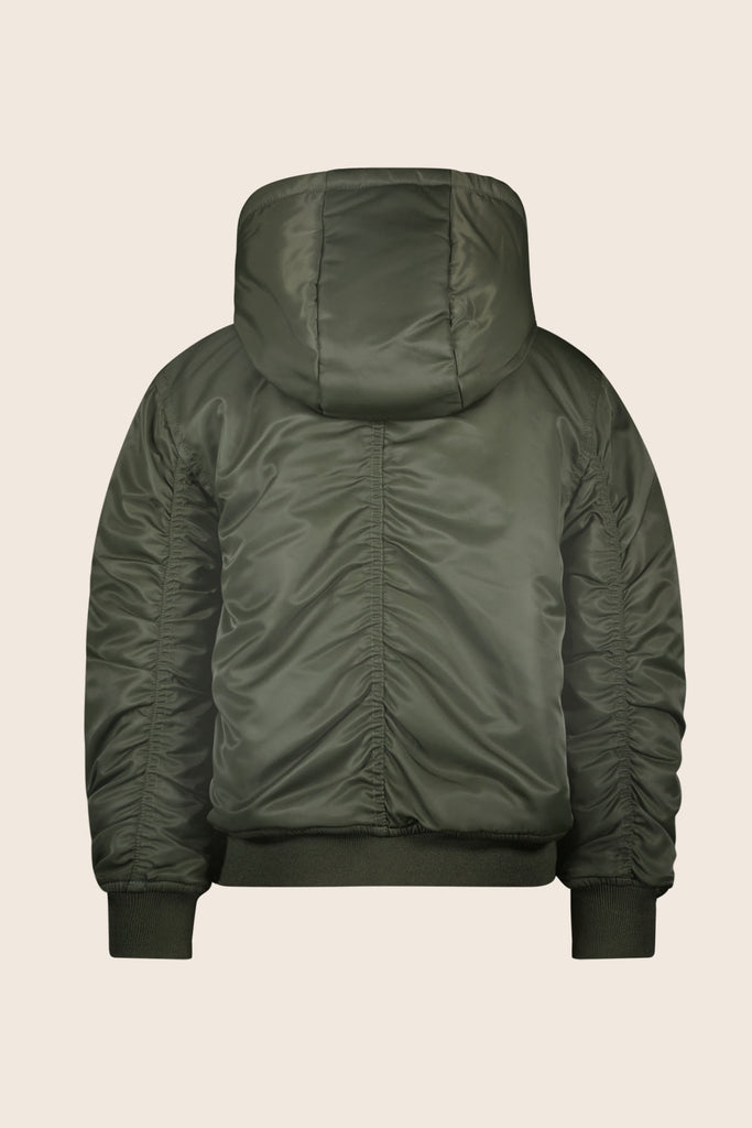 LikeFLO Boys Arte Flo Boys Pilot Jacket With Hood Army - LikeFlo