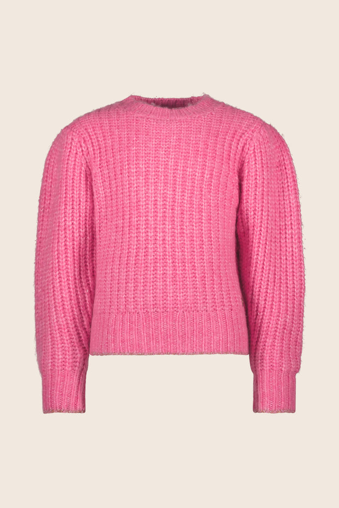 LikeFLO Girls Door Flo Knitted Sweater Bright Pink - LikeFlo