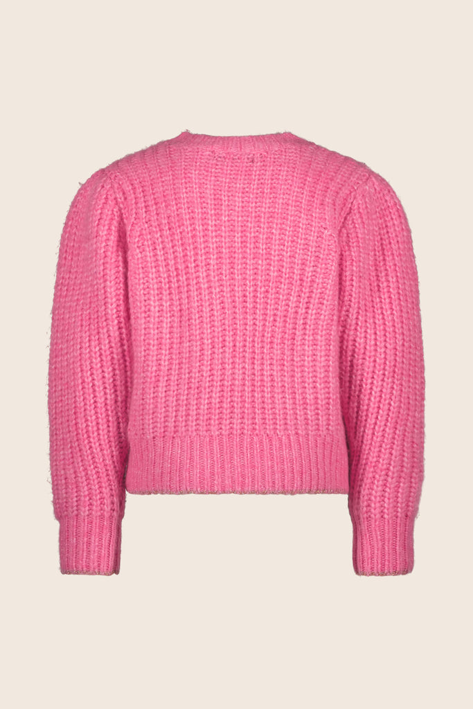 LikeFLO Girls Door Flo Knitted Sweater Bright Pink - LikeFlo