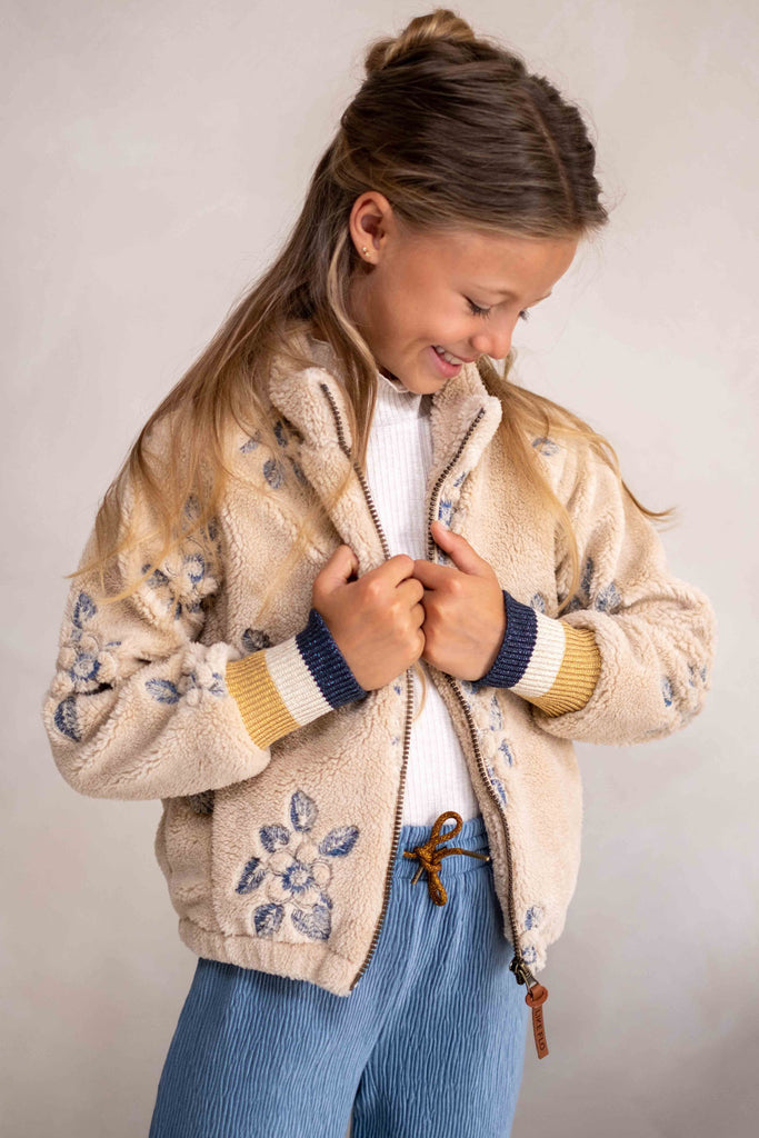 LikeFLO Girls Dionne Flo Teddy Embroidery Cardigan Kit - LikeFlo