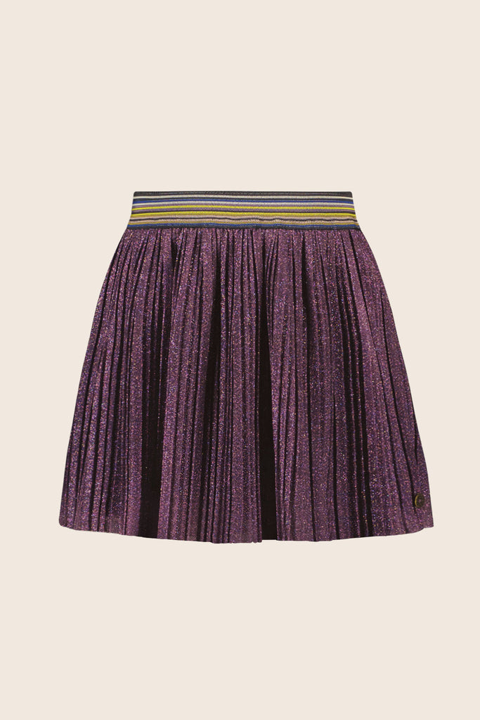 LikeFLO Girls Holly Flo Plissé Glitter Skirt Grape - LikeFlo