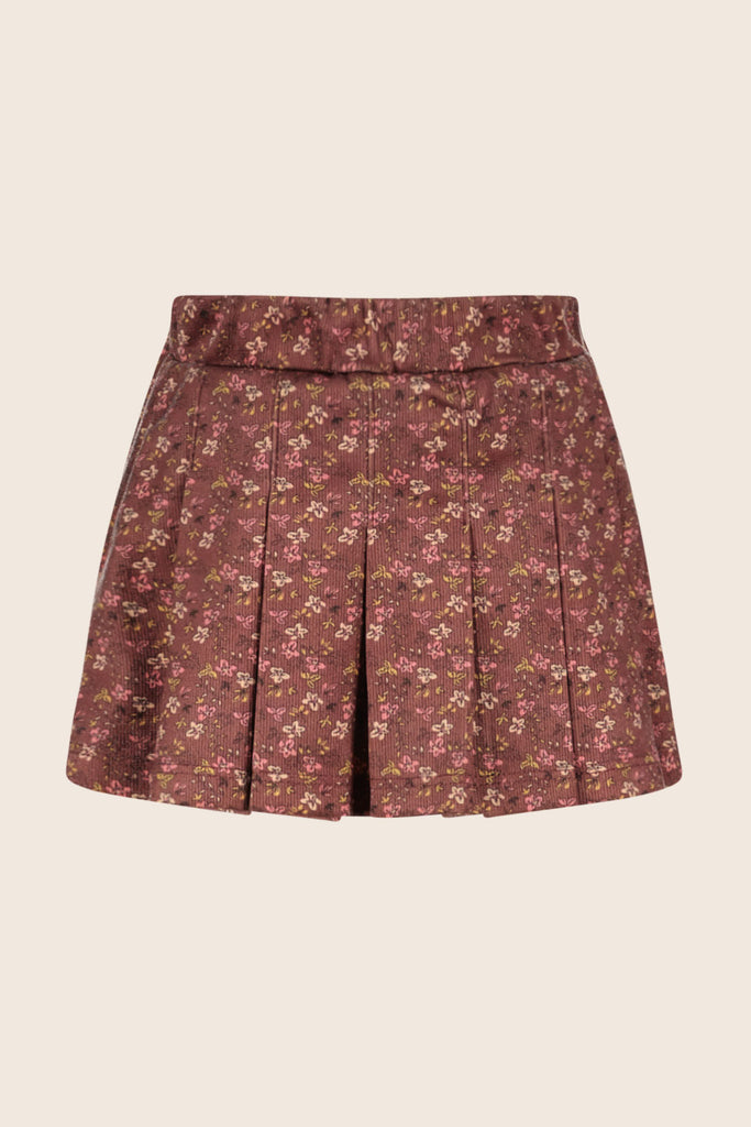 LikeFLO Mini Lilly Mini Flo Flower Corduroy Skirt Ruby Mini Flower - LikeFlo