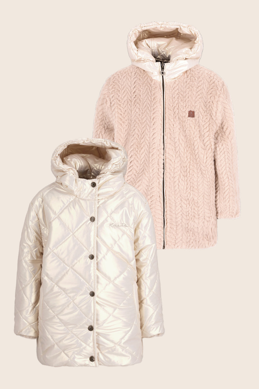 Anna Wendbare Jacke Champagner