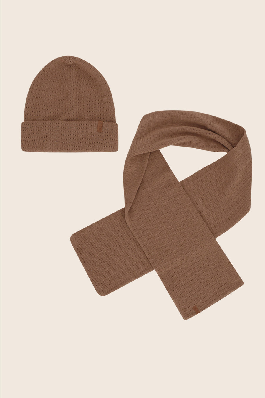 Cappello + sciarpa Nomée Marrone