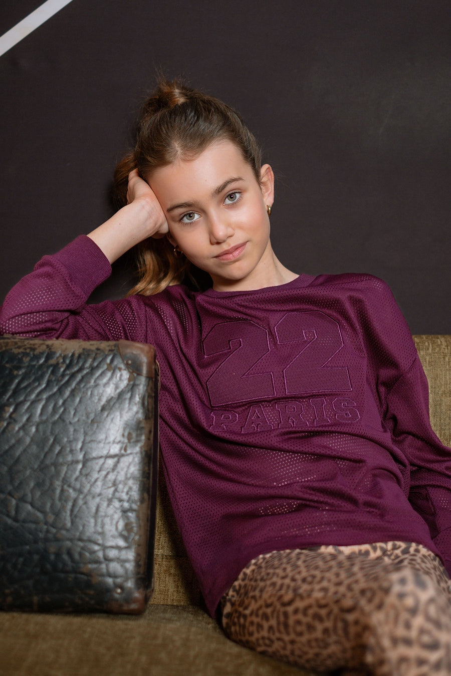 Emi Top Donkerrood