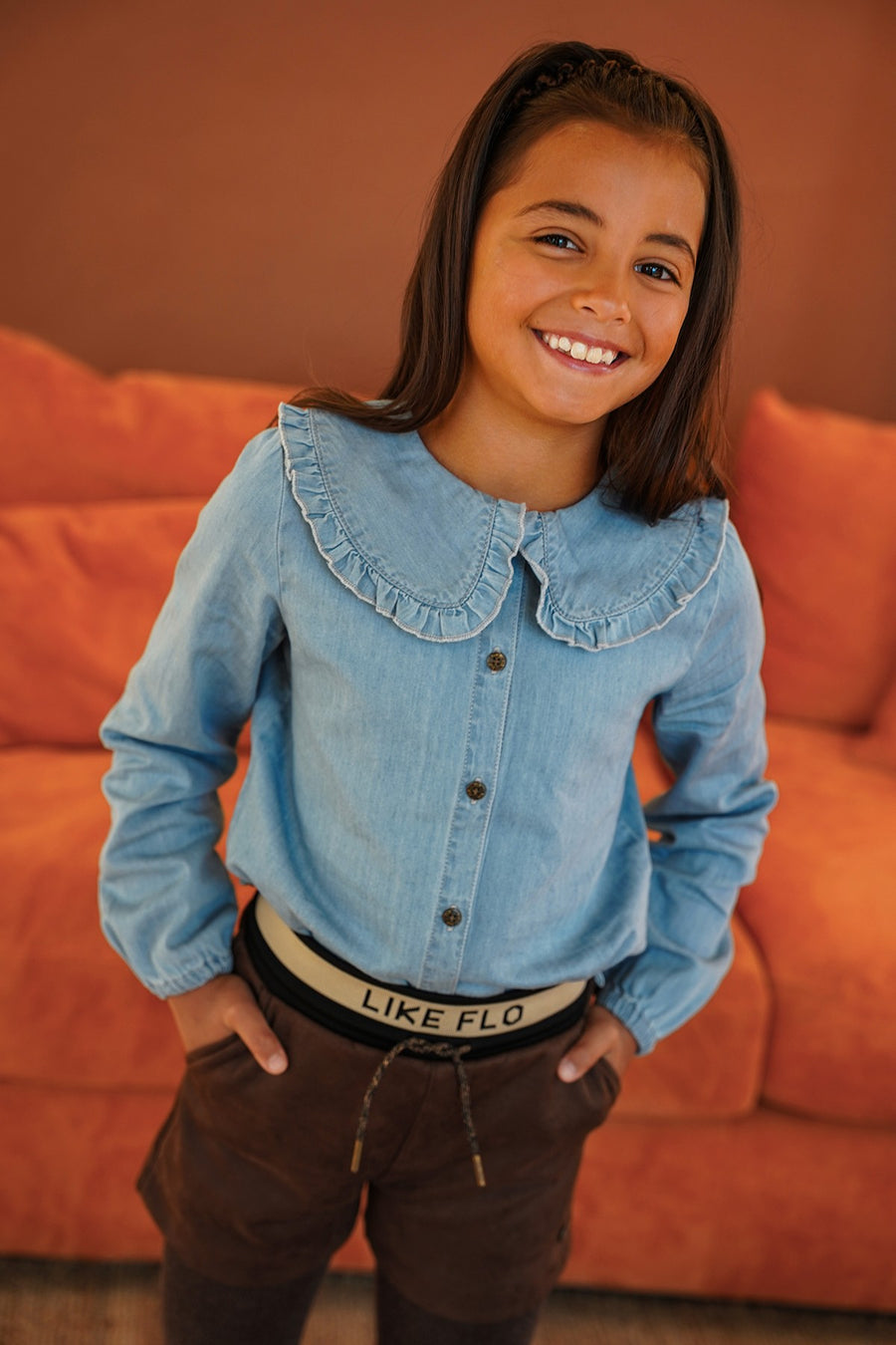 Short Faylinn marron foncé