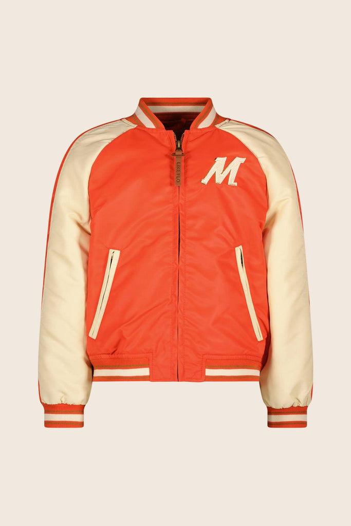 LikeFLO Boys Baseball Jacket Rock Red - LikeFlo