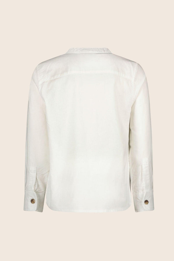 LikeFLO Boys Blouse Linnen Sam Off White - LikeFlo