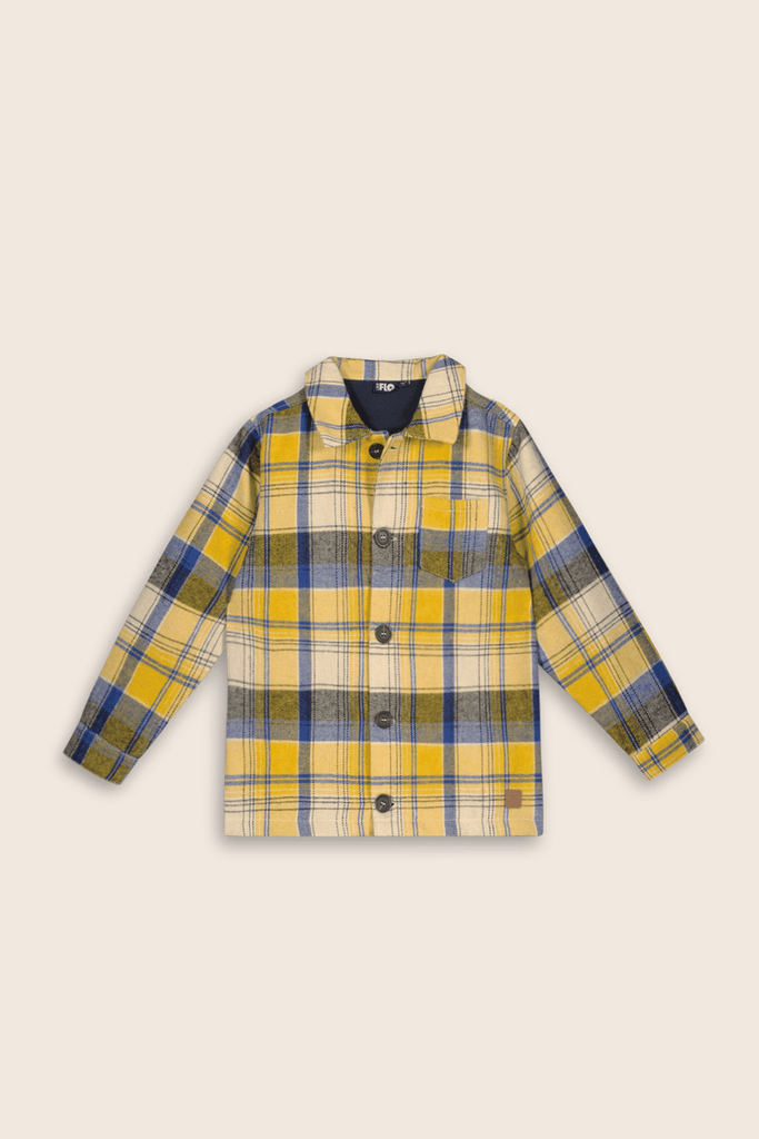 Charlie Ray Blouse Nade Blue Check - LikeFlo