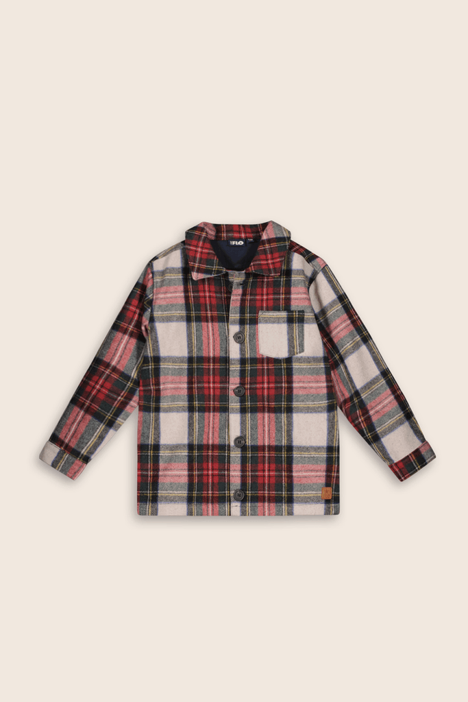 Charlie Ray Blouse Nade Red Check - LikeFlo