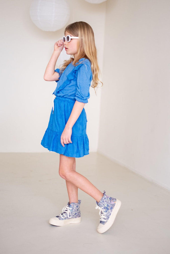 LikeFLO Dress Toos Blue Metallic - LikeFlo