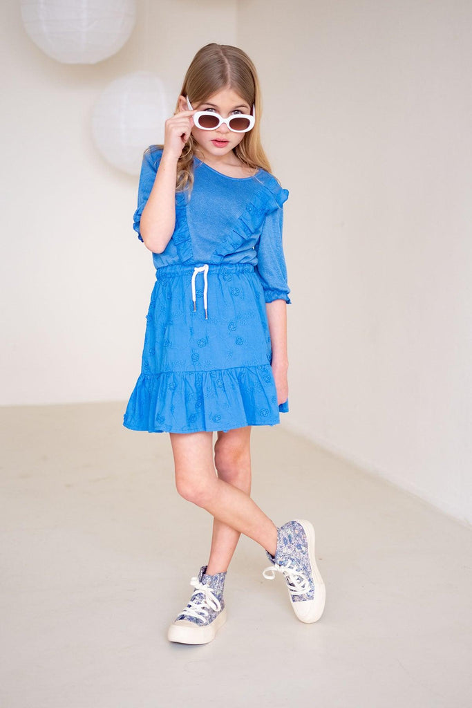 LikeFLO Dress Toos Blue Metallic - LikeFlo