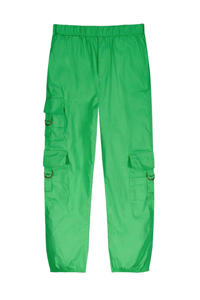 Teen Collab Luna Parachute Pants Holly Green - LikeFlo