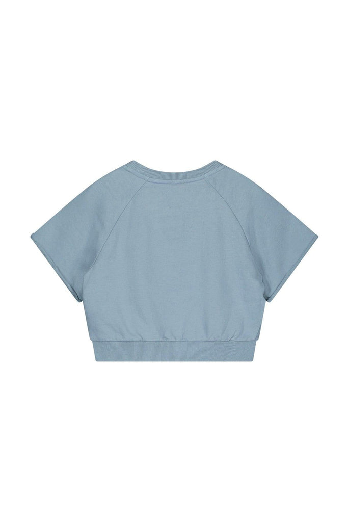 Teen Collab Luna Short Sleeve Sweater Lady Indigo - LikeFlo