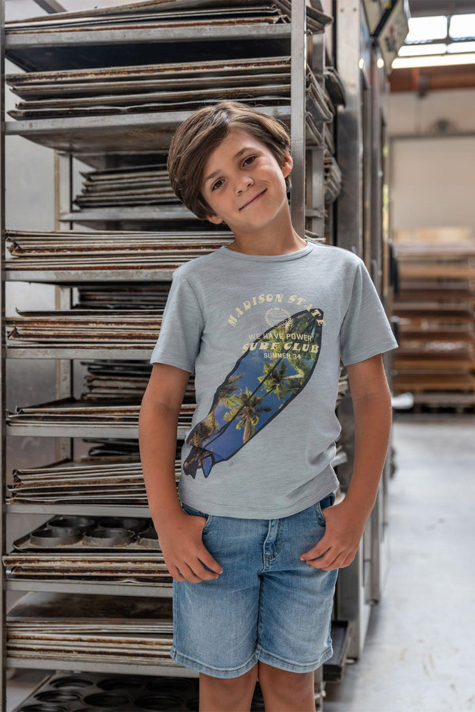 LikeFLO Boys Tee Hey Charlie Blue - LikeFlo