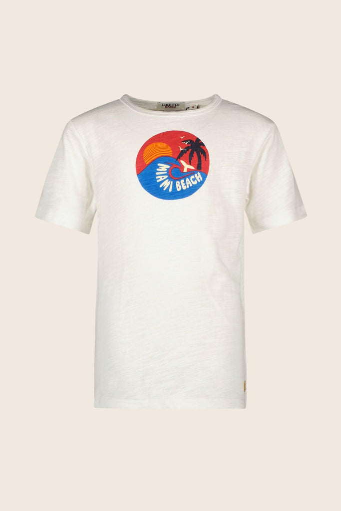 LikeFLO Boys Tee Hey Charlie Off White - LikeFlo