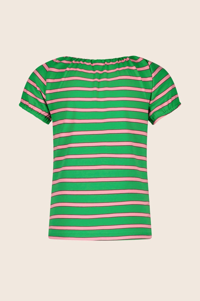 LikeFLO Top Grietje Green Stripe - LikeFlo